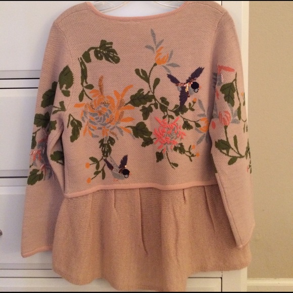 Anthropologie beautiful bird sweater - Picture 3 of 4